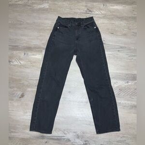 (Bin 7) American eagle, regular straight leg black jeans, Size 4R